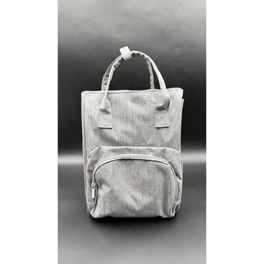 Enfomil Diaper Bag Backpack Gray Baby Travel Bag Insulated Bottle Pockets